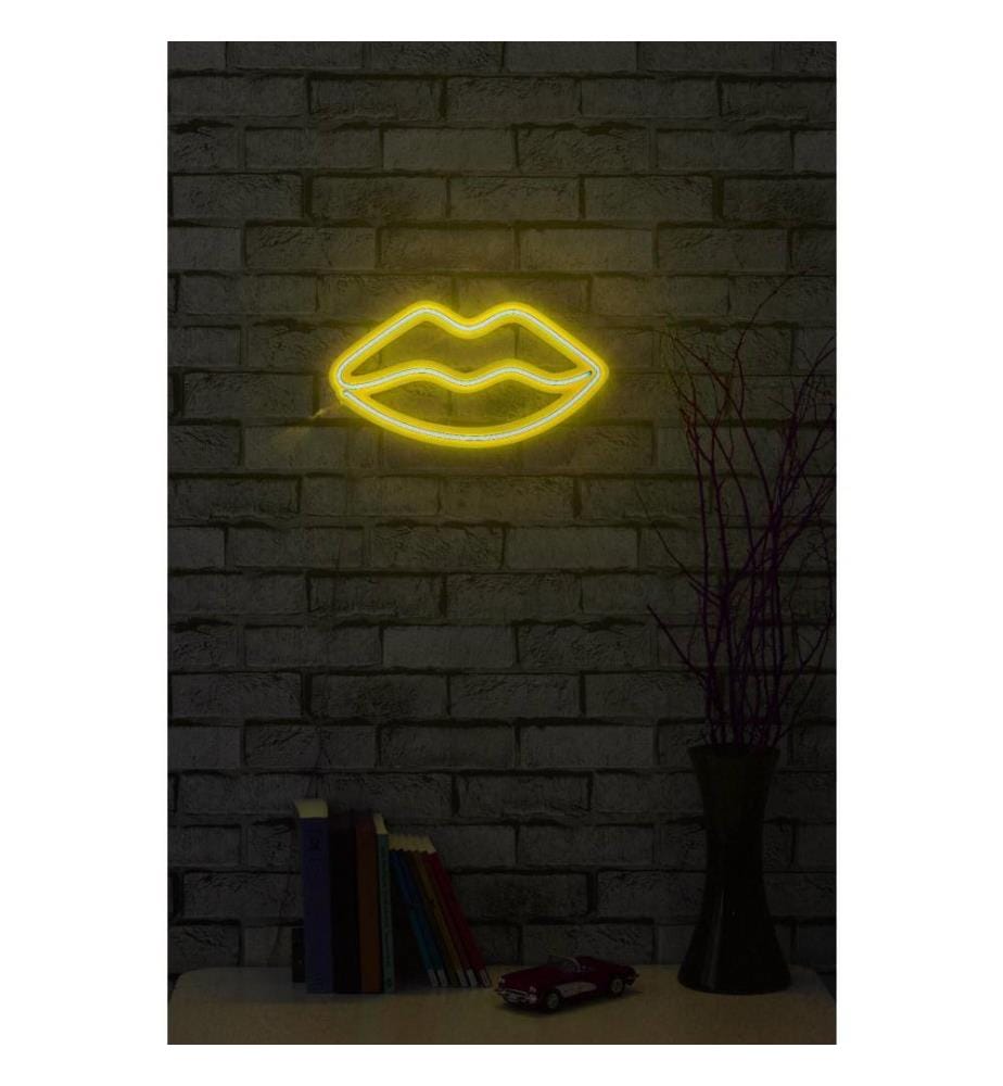 Dekorative Led-Beleuchtung aus Kunststoff, gelb, flexible Neonstreifen, Betriebsspannung 12 V