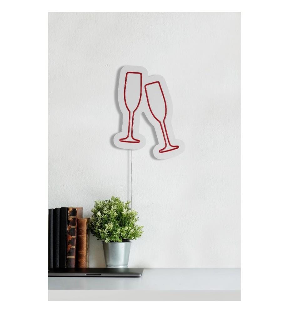 Dekorative Kunststoff-LED-Beleuchtung, rot, flexible Neonstreifen, Gleichstrom 12 V Betriebsspannung