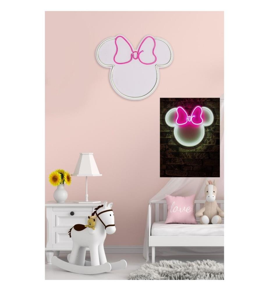 Dekorative Kunststoff-LED-Beleuchtung, weiss, rosa, flexible Neonstreifen, Gleichstrom 12 V Betriebsspannung