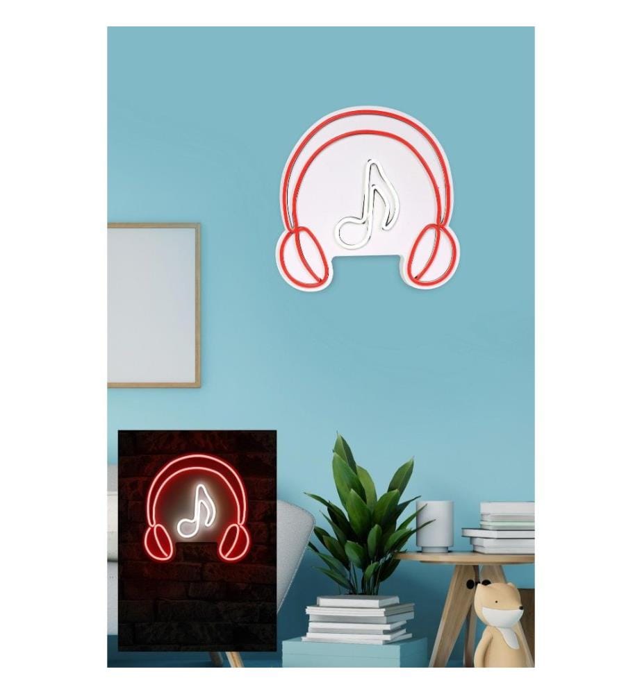Dekorative Kunststoff-LED-Beleuchtung, rot, weiss, flexible Neonstreifen, Gleichstrom 12 V Betriebsspannung