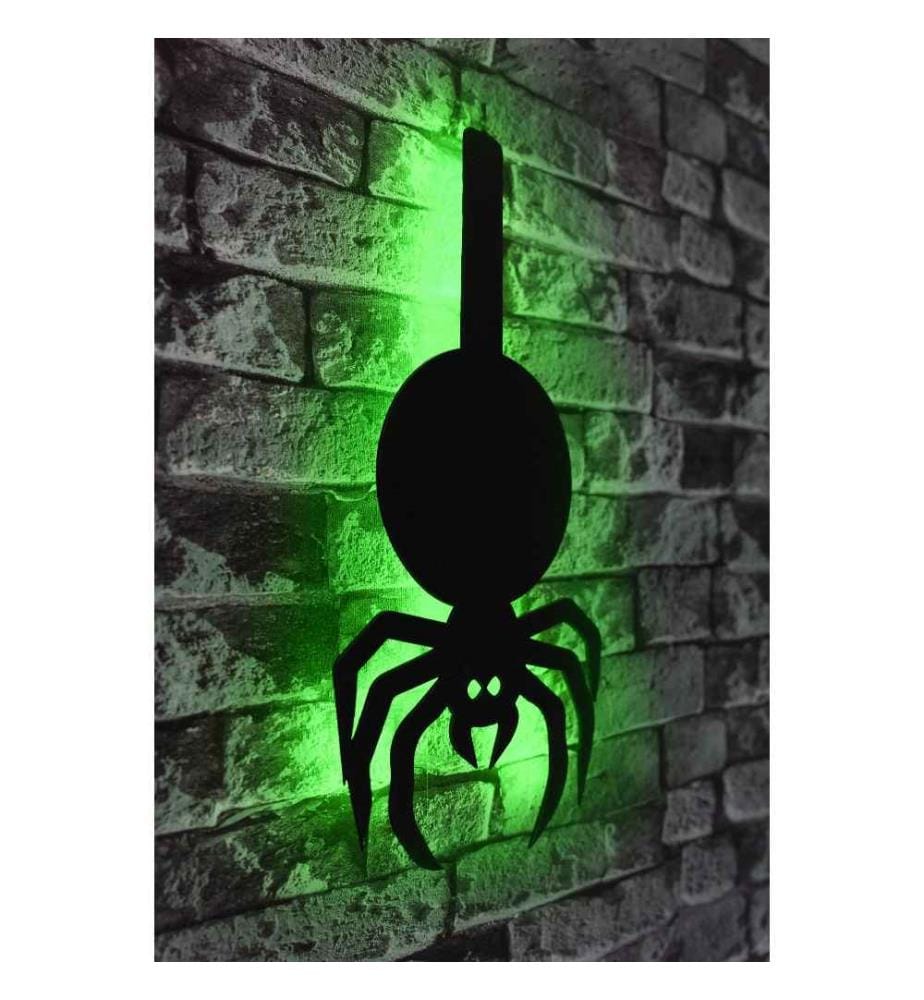 Dekorative Led-Beleuchtung, grün, schwarzer MDF-Plattensockel, 60 Leds-M Led-Streifen