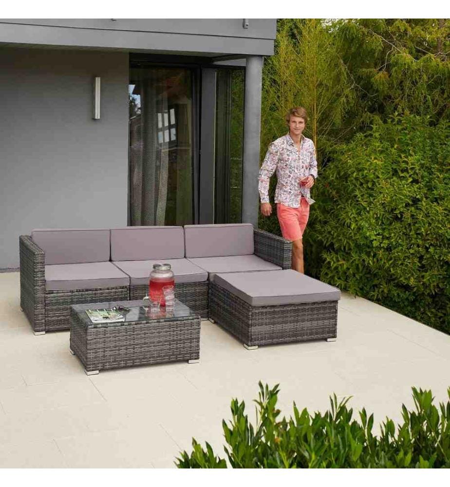 TecTake Rattan garden furniture set lounge Flore… DeinDeal