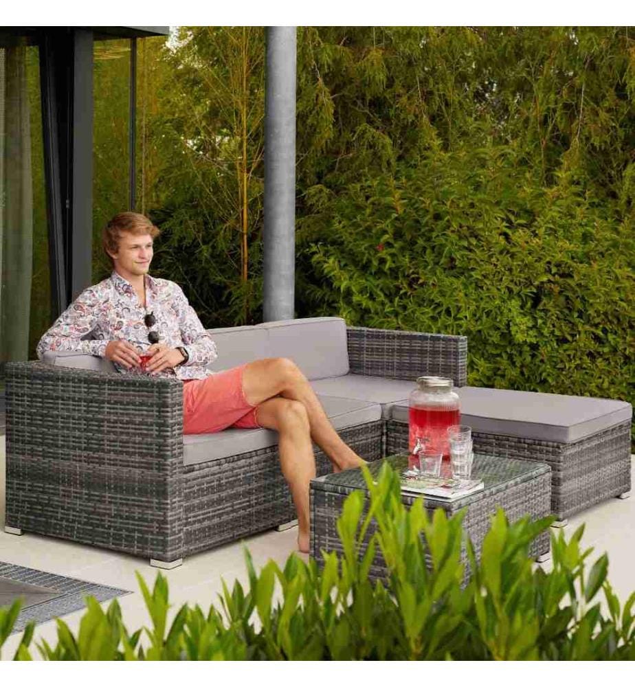 TecTake Rattan garden furniture set lounge Flore… DeinDeal