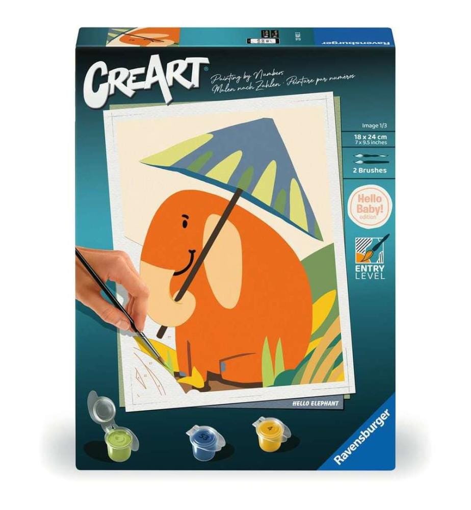 Ravensburger Numbered painting - Hello Elephant | DeinDeal