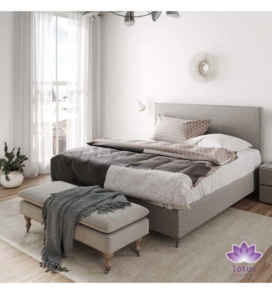 LOTUS - Création linge de lit en satin Yeshia - 160 x 210 cm