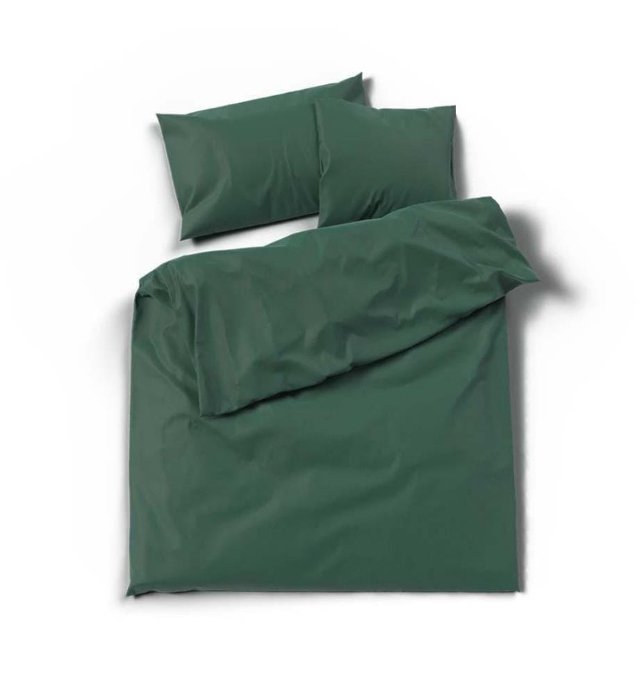 LOTUS - Bettwäsche Satin uni grün - 65 x 65 cm