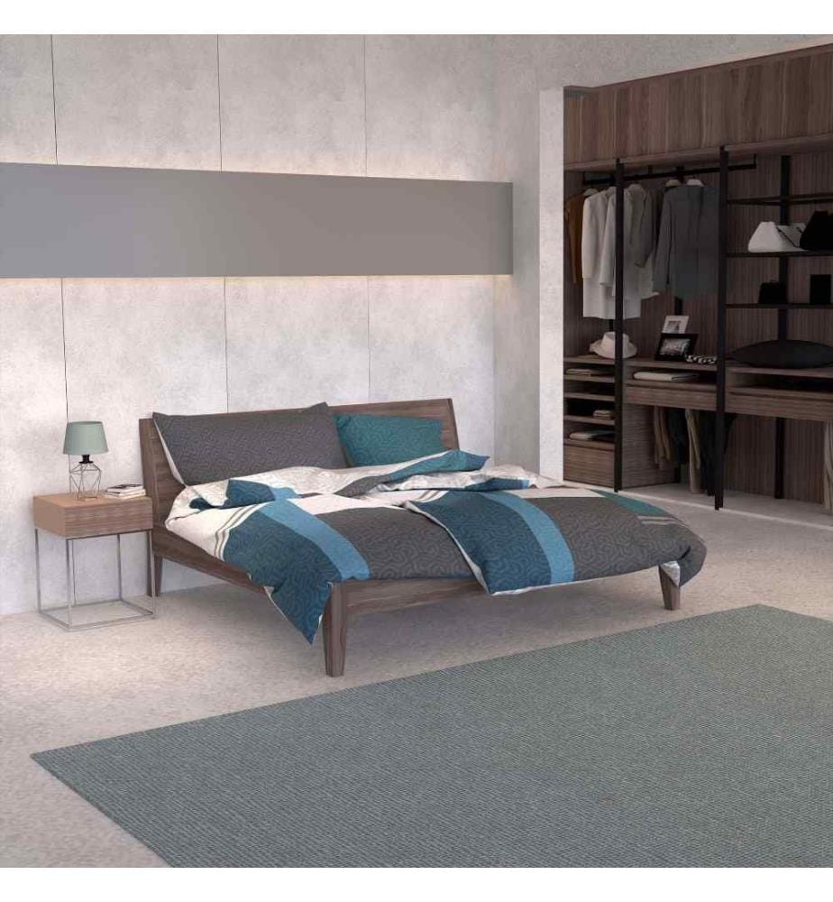 LOTUS - Création linge de lit en satin Joakim - 160 x 210 cm
