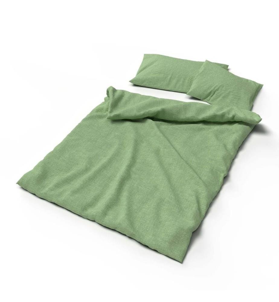 LOTUS - Linge de lit en lin uni aloe - 65 x 100 cm