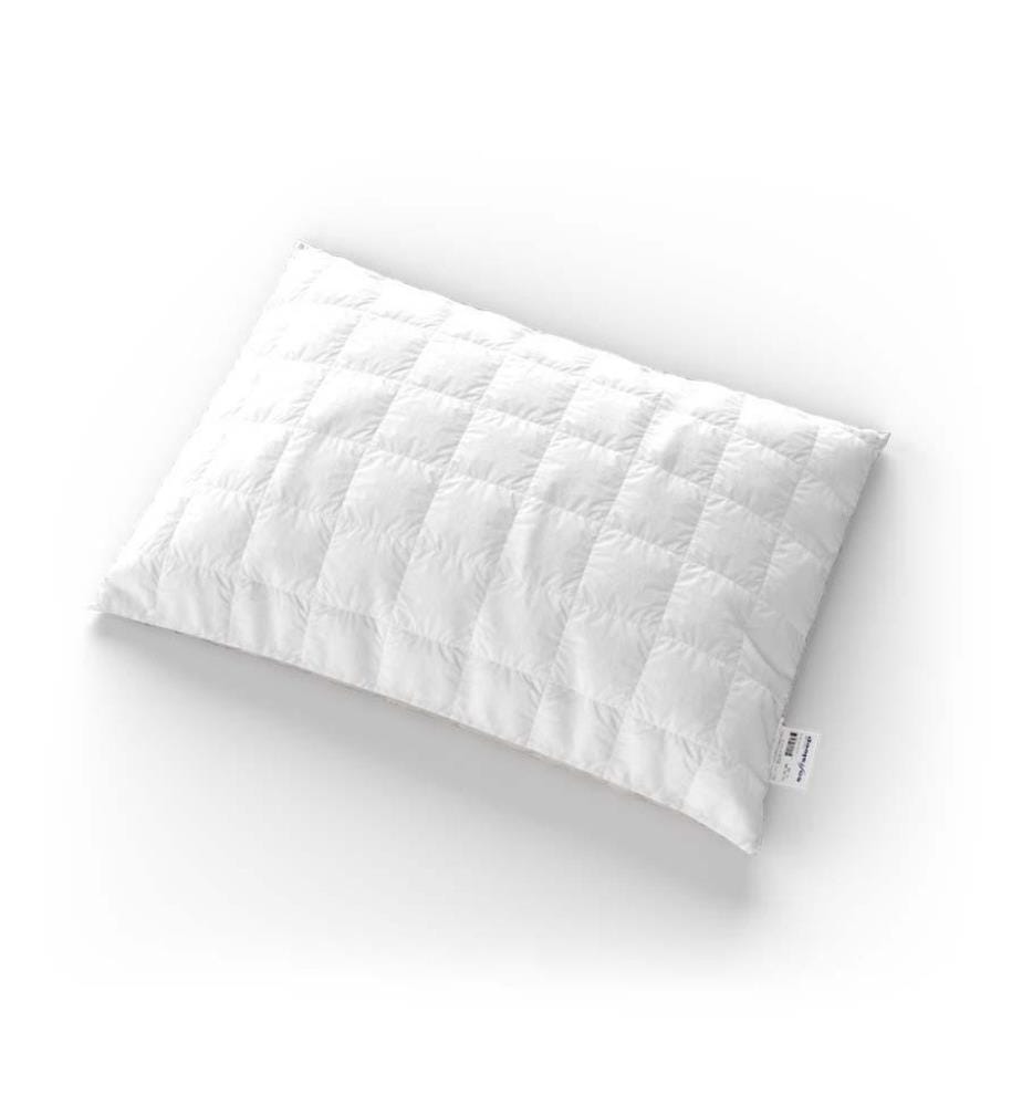 SOFTSLEEP - Oreiller en plumes avec housse matelassée Queen rechargeable - 50 x 70 cm hauteur