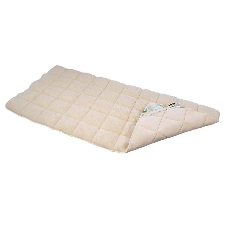 ERZSTEF - Surmatelas en laine d'agneau - 120 x 200 cm
