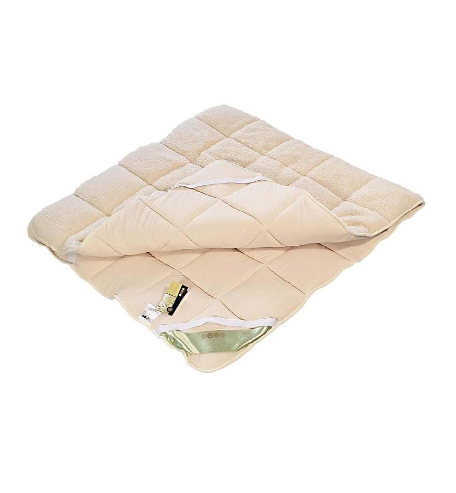 ERZSTEF - Surmatelas en laine d'agneau - 120 x 200 cm