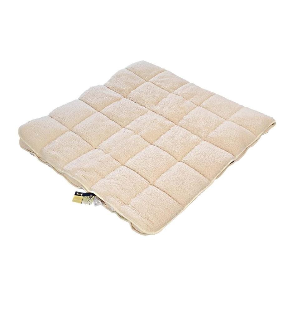 ERZSTEF - Surmatelas en laine d'agneau - 140 x 200 cm