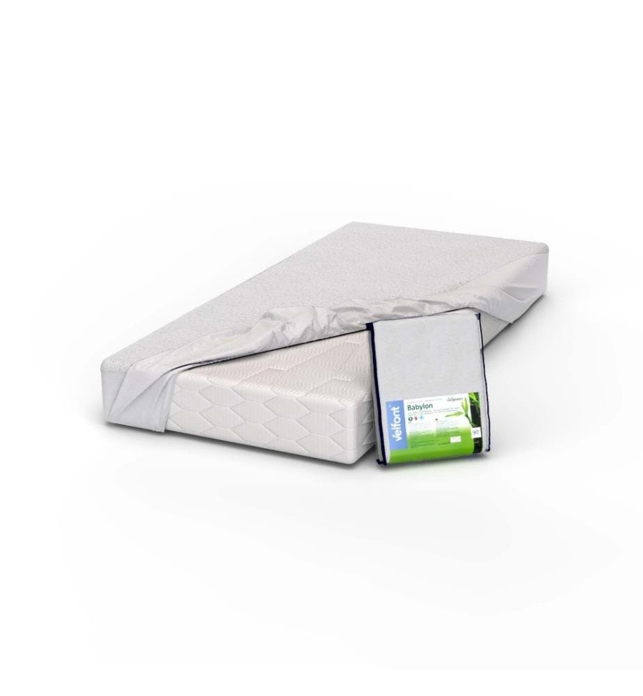 VELFONT - Protège-matelas Velgreen Babylon Bambou éponge, imperméable - 90 x 200 cm