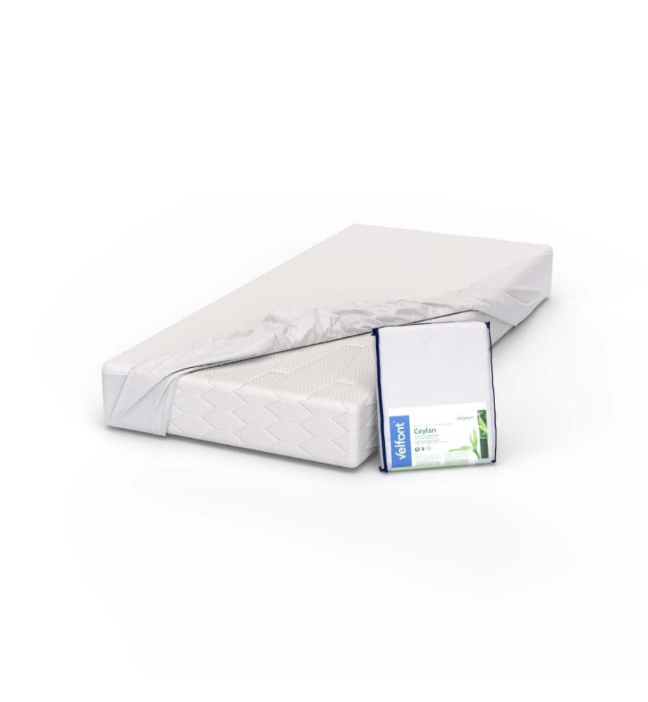 VELFONT - Protège-matelas Velgreen Ceylan Bambus Jersey, imperméable - 180 x 200 cm