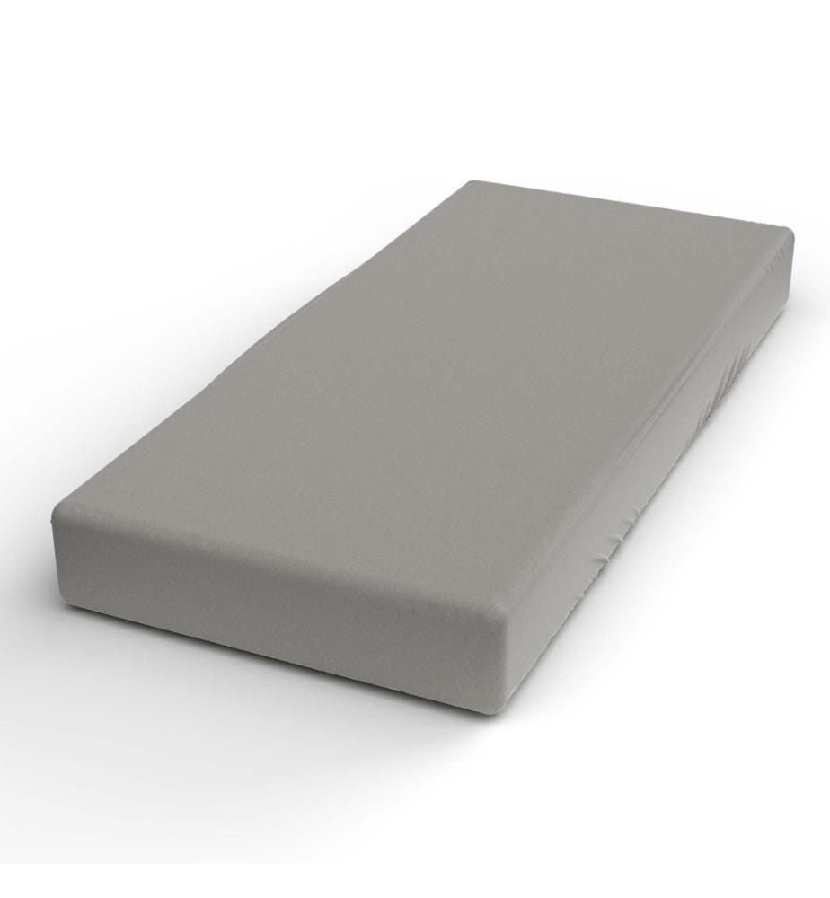 LOTUS - satin fitted sheet titanium - 90 x 200 cm