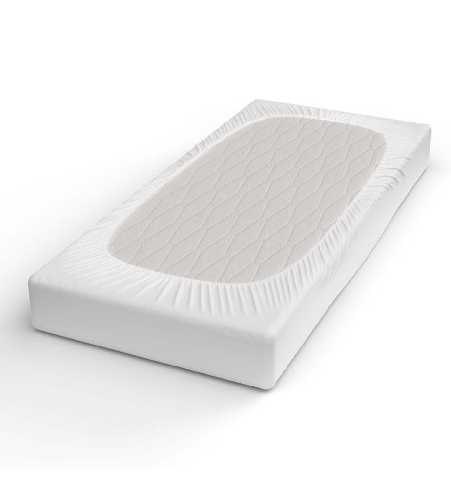 LOTUS - Satin fitted sheet white - 160 x 200 cm
