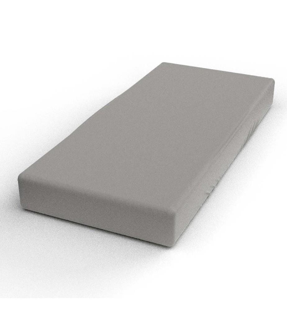 LOTUS - satin fitted sheet titanium - 180 x 200 cm