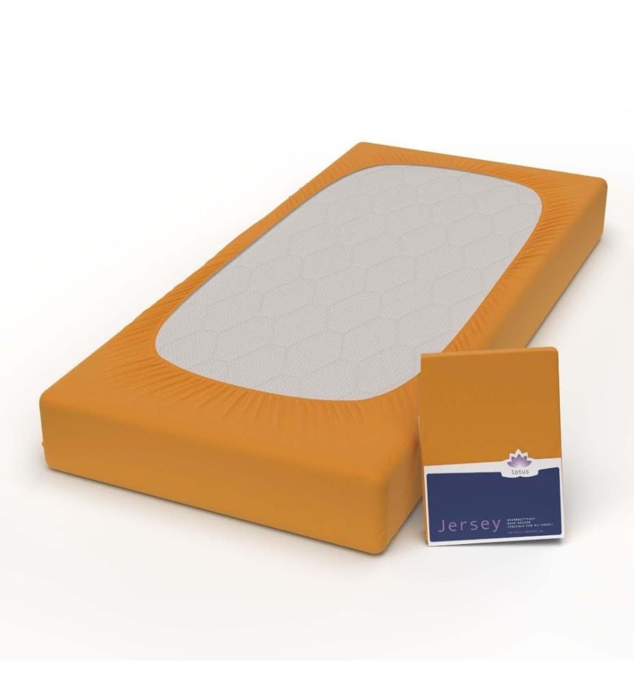 LOTUS - Jersey Fix Comfort, Orange 69 100x200cm Orange - 90-100 x 200 cm
