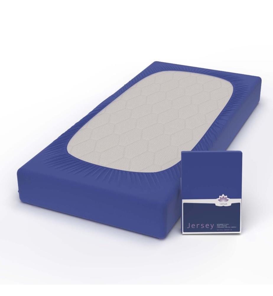 LOTUS - Jersey Fix Comfort, Royal 100x200cm Royal - 140-160 x 200 cm