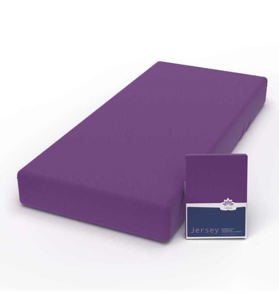 LOTUS - Jersey Fixleintuch Comfort Violett - 90-100 x 200 cm