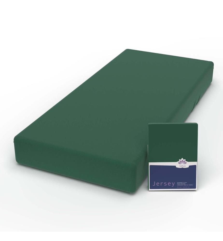 LOTUS - Jersey Fixleintuch Comfort Grün - 90-100 x 200 cm