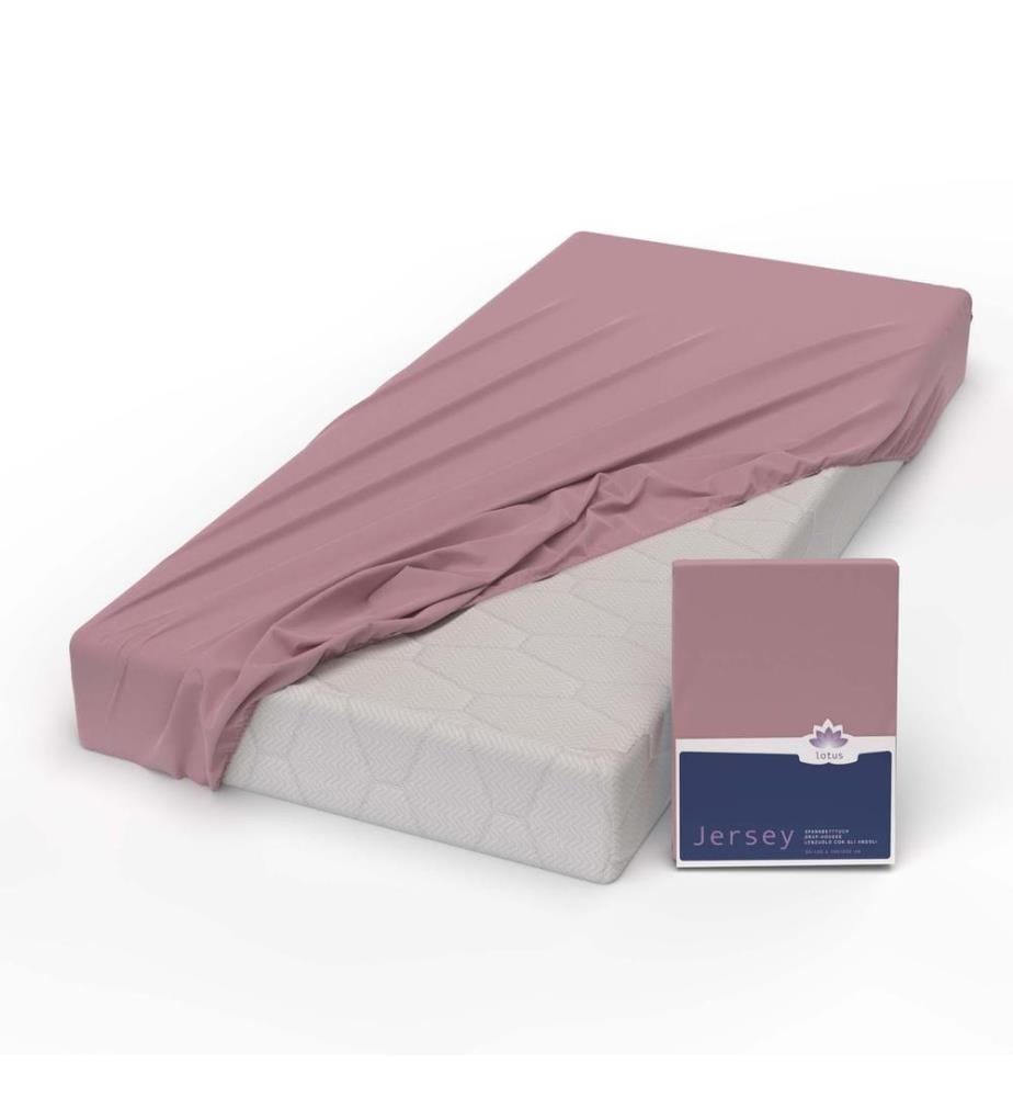 LOTUS - Jersey Fixleintuch Comfort Mauve - 140-160 x 200 cm