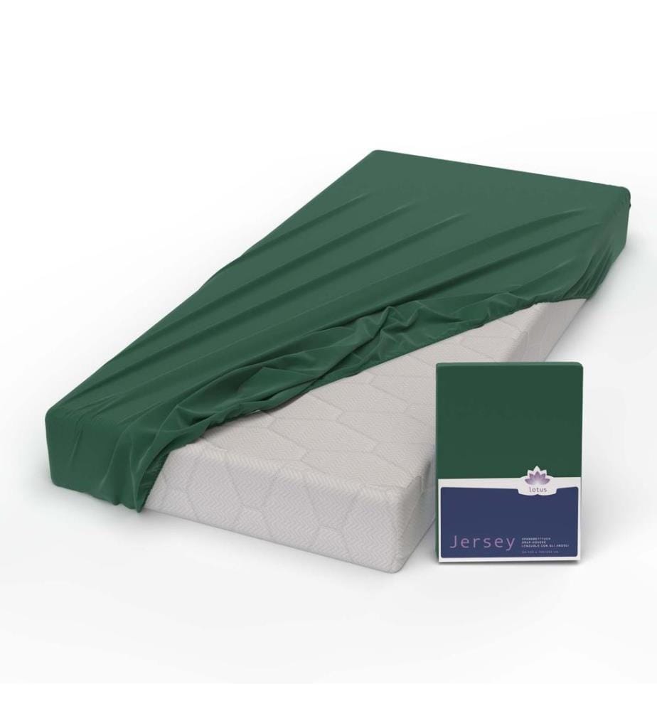 LOTUS - Jersey Fixleintuch Comfort Grün - 180 x 200 cm