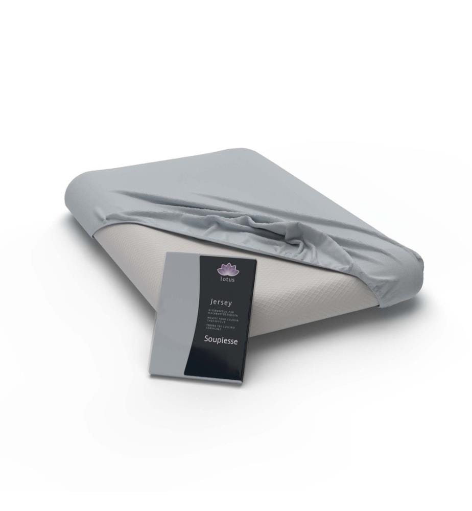 LOTUS - Taie d'oreiller Fix Souplesse chrome - 60 x 40 cm