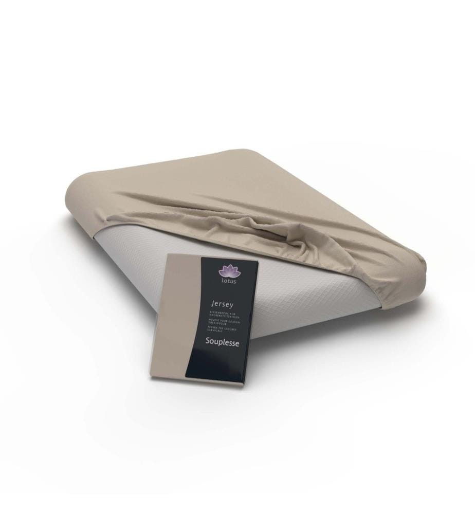LOTUS - Taie d'oreiller Fix Souplesse sable - 60 x 40 cm