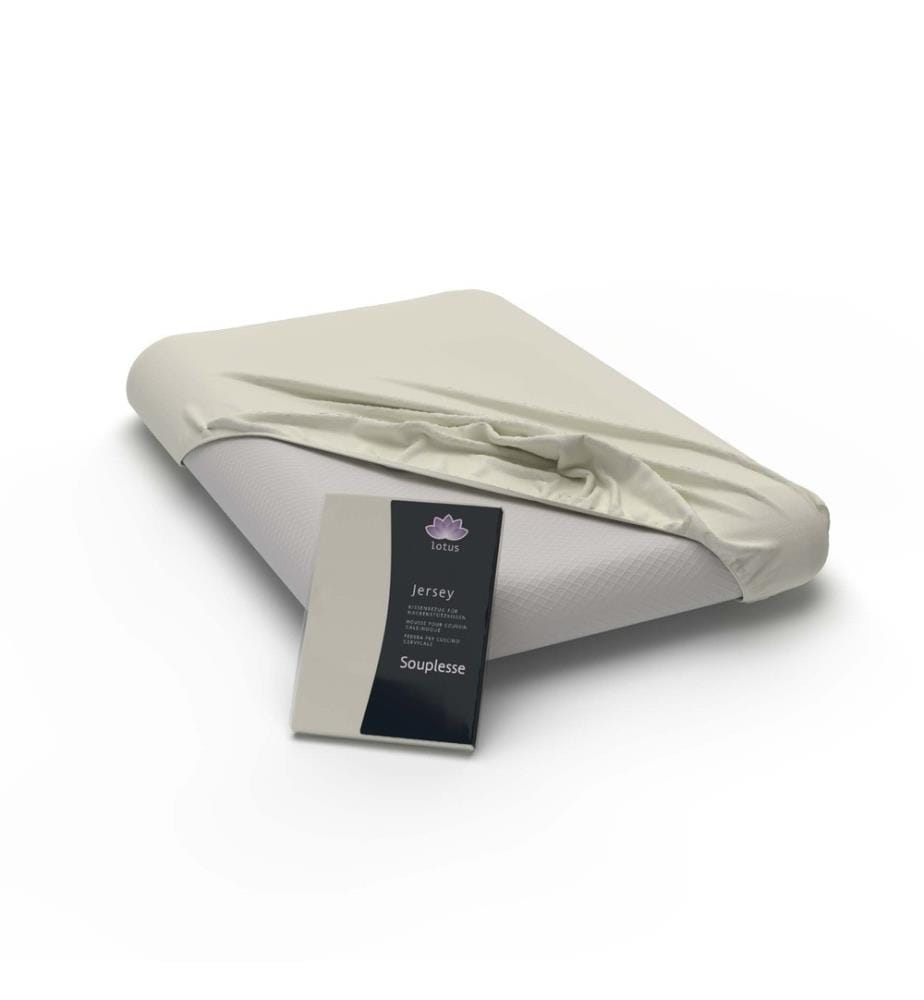 LOTUS - Taie d'oreiller Fix Souplesse blanc laine - 60 x 40 cm