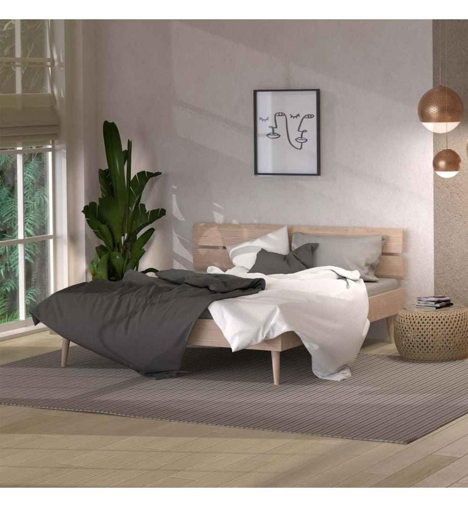 LOTUS - Literie chanvre denim - 240 x 240 cm