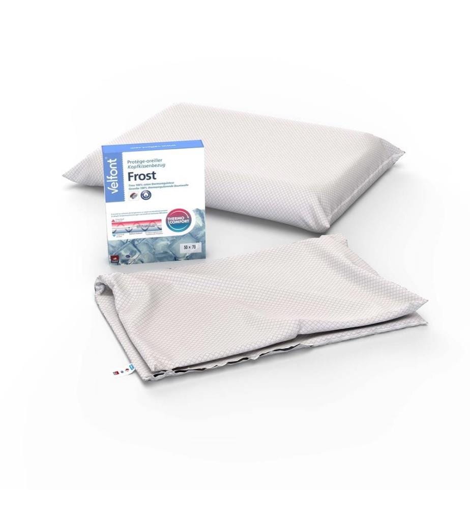 VELFONT - Frost Housse de coussin thermorégulatrice, Outlast - 65 x 100 cm