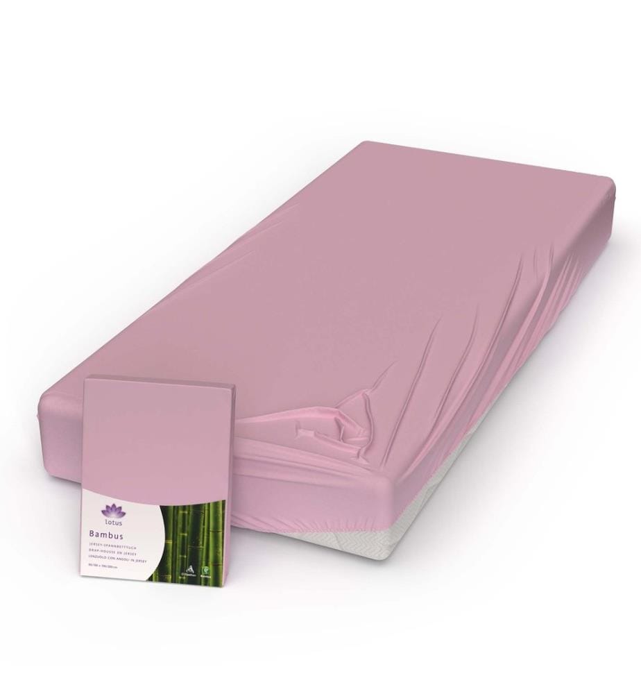 LOTUS - Fixleintuch Bambus Jersey Mauve - 180 x 200 cm