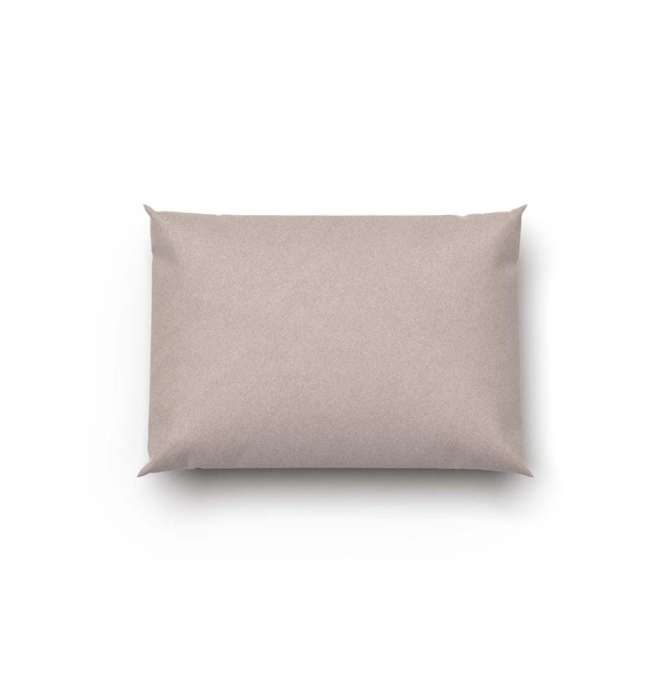 LOTUS - Literie flanelle unie taupe - 50 x 70 cm