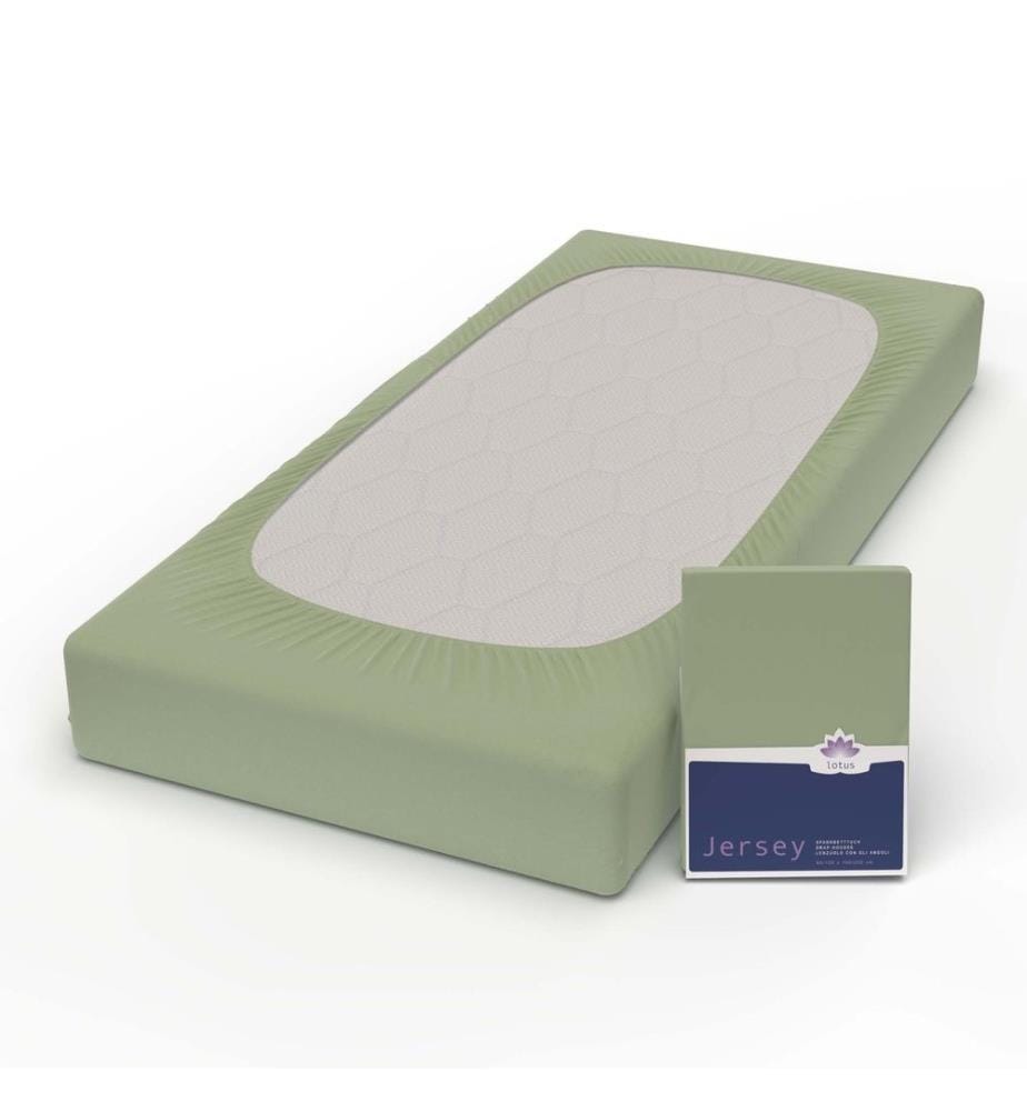 LOTUS - Jersey Fixleintuch Comfort wald - 90-100 x 200 cm