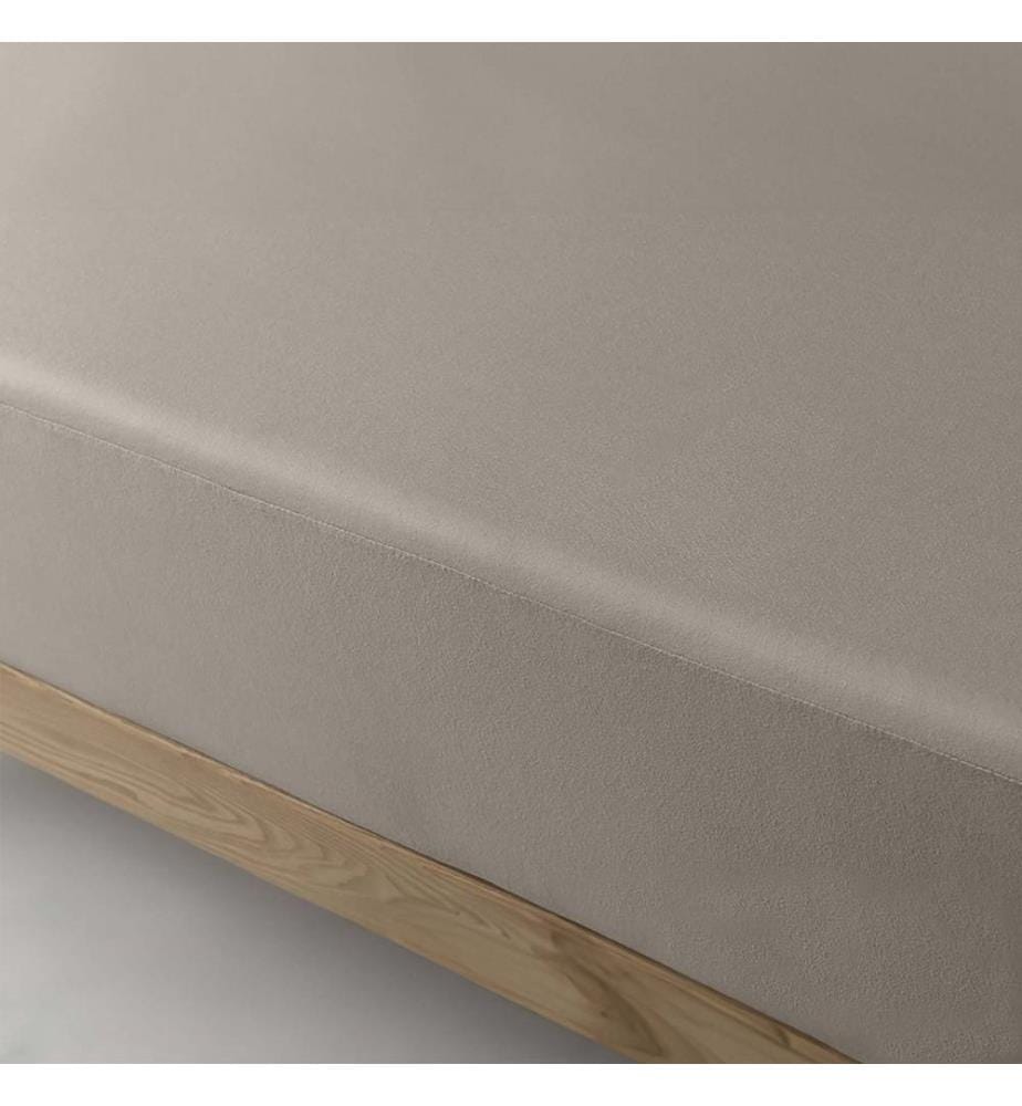VELFONT - Drap-housse imperméable Respira Taupe - 180 x 210-220 cm