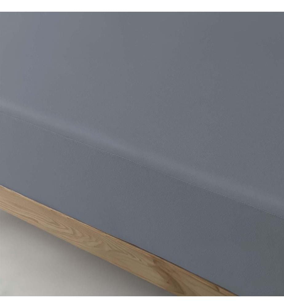 VELFONT - Fixed sheet waterproof Respira dark gray - 90 x 200 cm