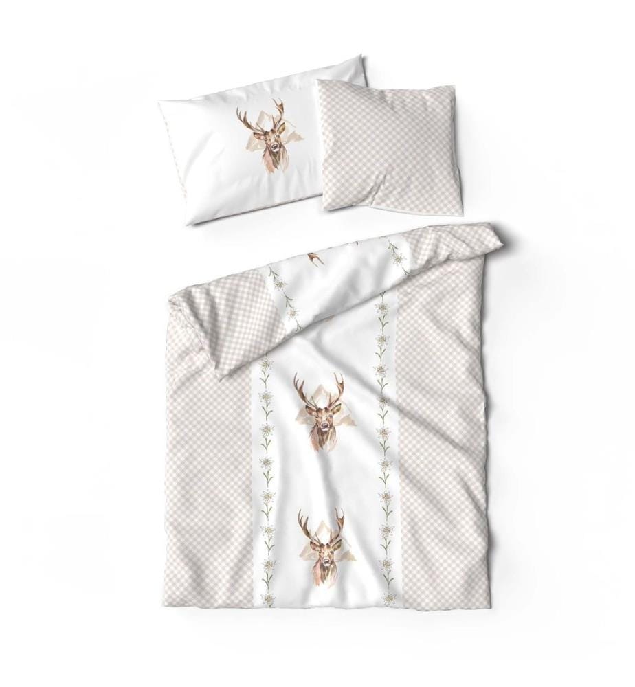 LOTUS - Création linge de lit en satin Andri - 200 x 210 cm