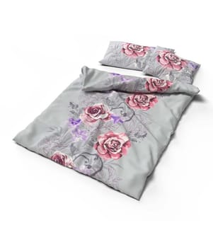 LOTUS - Bed linen satin Amaro - 200 x 210 cm