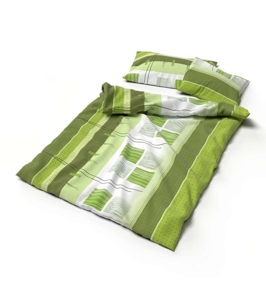 LOTUS - Bed linen jersey Amalfi green - 200 x 210 cm
