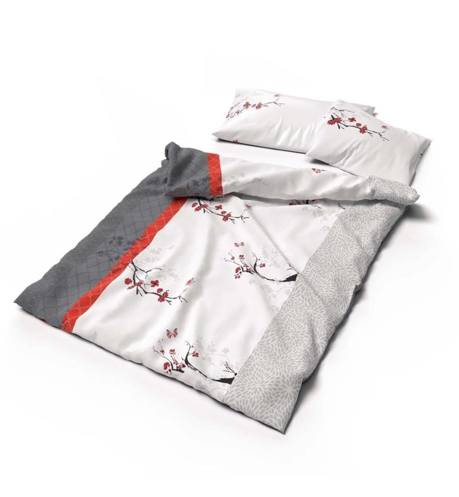 LOTUS - Parure de lit Jersey Noyama - 160 x 210 cm