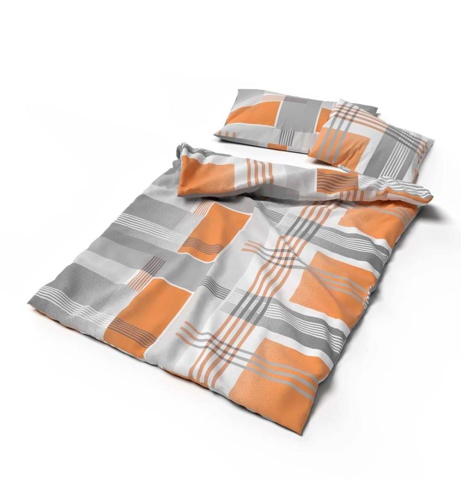 LOTUS - Bettwäsche Jersey Jeffrey orange - 160 x 210 cm