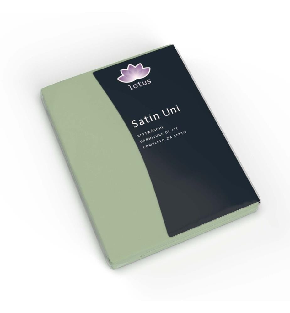 LOTUS - Literie satin uni sauge - 240 x 240 cm