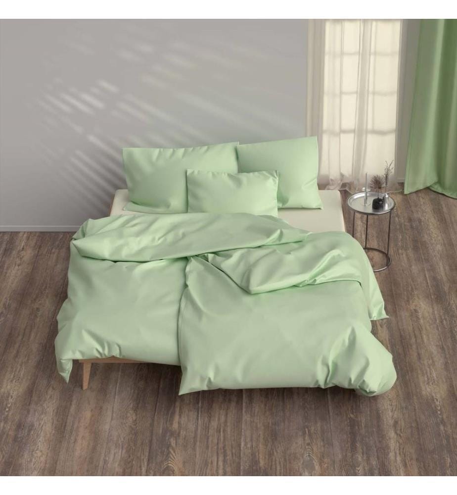 LOTUS - Literie satin uni sauge - 240 x 240 cm