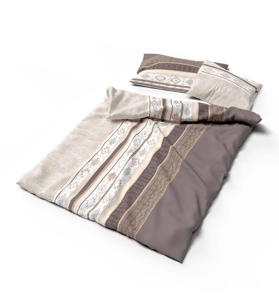 LOTUS - Literie Bambou Kenai marron - 240 x 240 cm