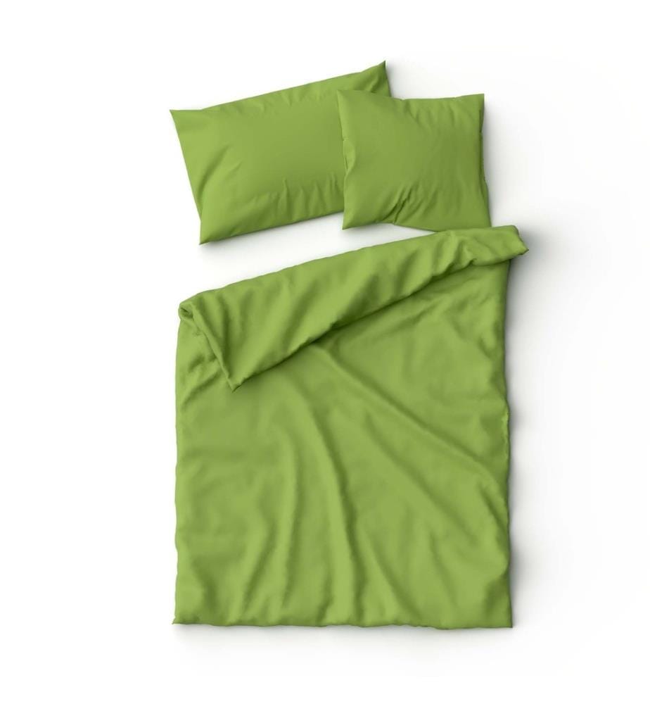 LOTUS - Parure de lit Bambou Uni Kiwi - 50 x 70 cm