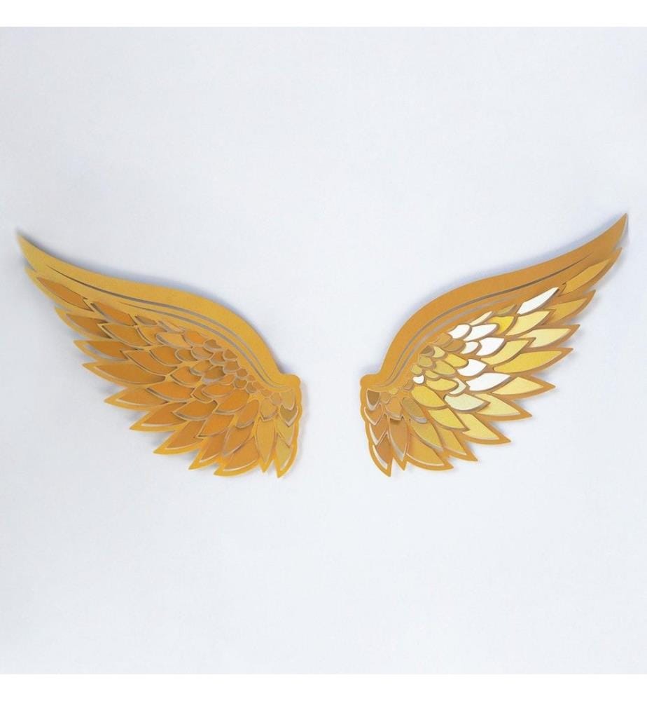 Dekoratives Metall-Wand-Accessoire, Gold, Stahl