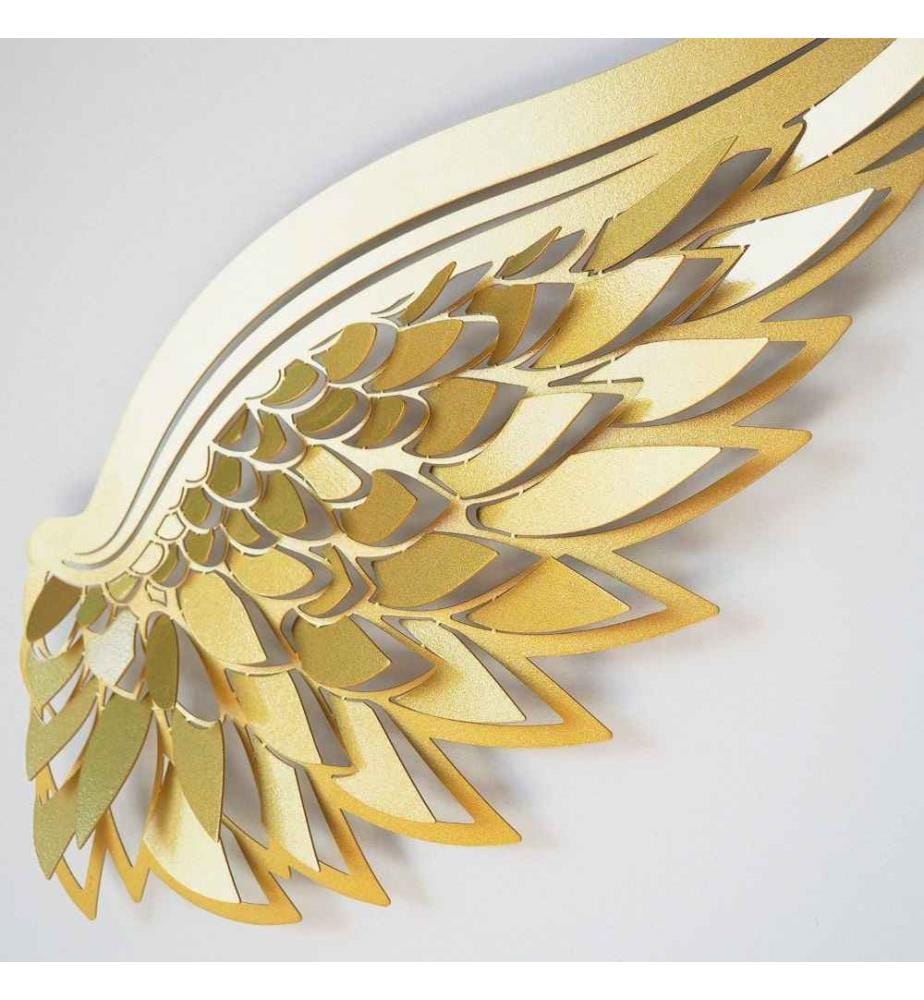 Dekoratives Metall-Wand-Accessoire, Gold, Stahl