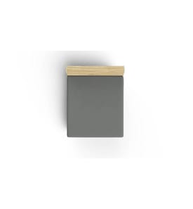 Ranforce Single Fitted Sheet, Dark Grey, Cotton, 117gr-m²