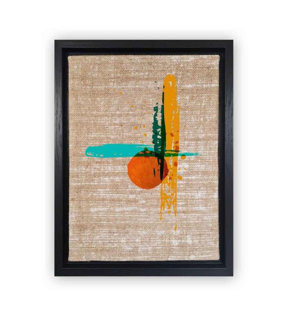 Peinture décorative sur toile, Multicolore, Jute, Peinture sur toile